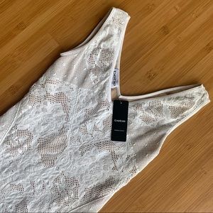 Bebe Jordan’s Tank Lace Dress